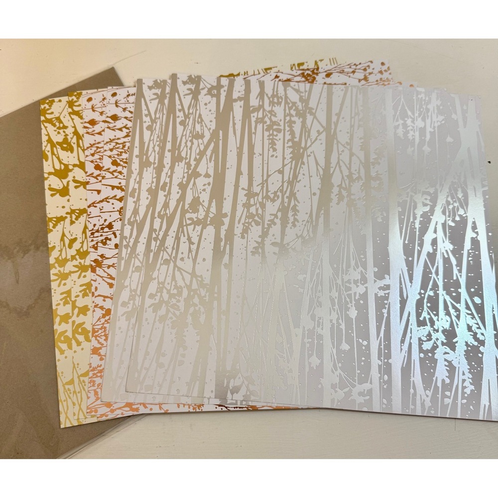 Stampin' UP! Naturally Gilded SPECIALTY DESIGNER SERIES PAPER 6 sheets 12 x 12